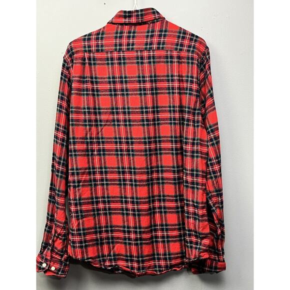 Simply Southern Flannel Shirt‎ Men’s Large Red Raised Right Button Up Plaid - Picture 2 of 6